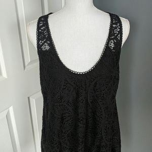 Free People Black Lace Dress